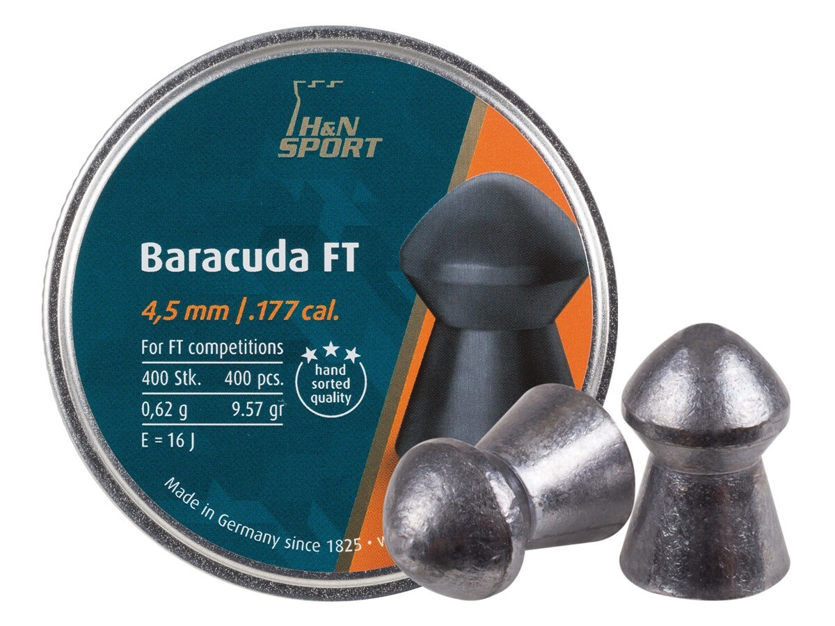 Пули H&N Baracuda FT 4,5мм 0,62г (400 шт)