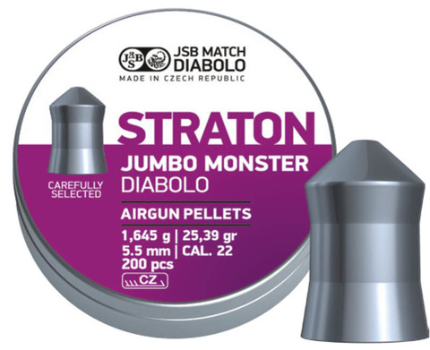 Пули JSB Straton Jumbo Monster Diabolo 5,5мм 1,645г (200 шт)