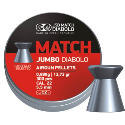 Пули JSB Exact Jumbo Diabolo Match 5,5мм 0,89г (300 шт)