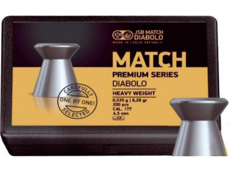 Пули JSB Match Premium Series Diabolo 4,5мм 0,535г (200 шт)