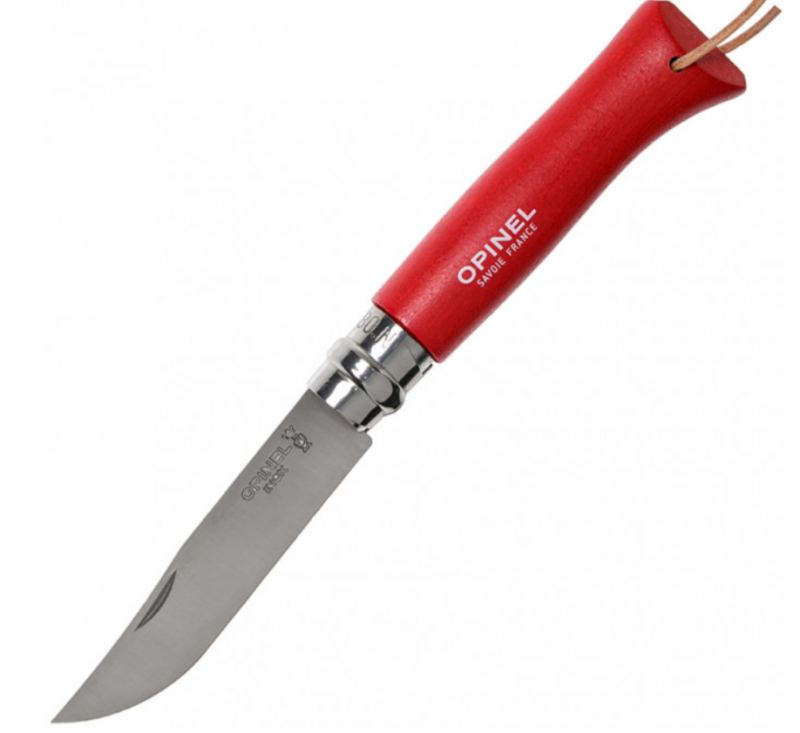 Нож Opinel серии Tradition Trekking №06, клинок 7см, клубничный