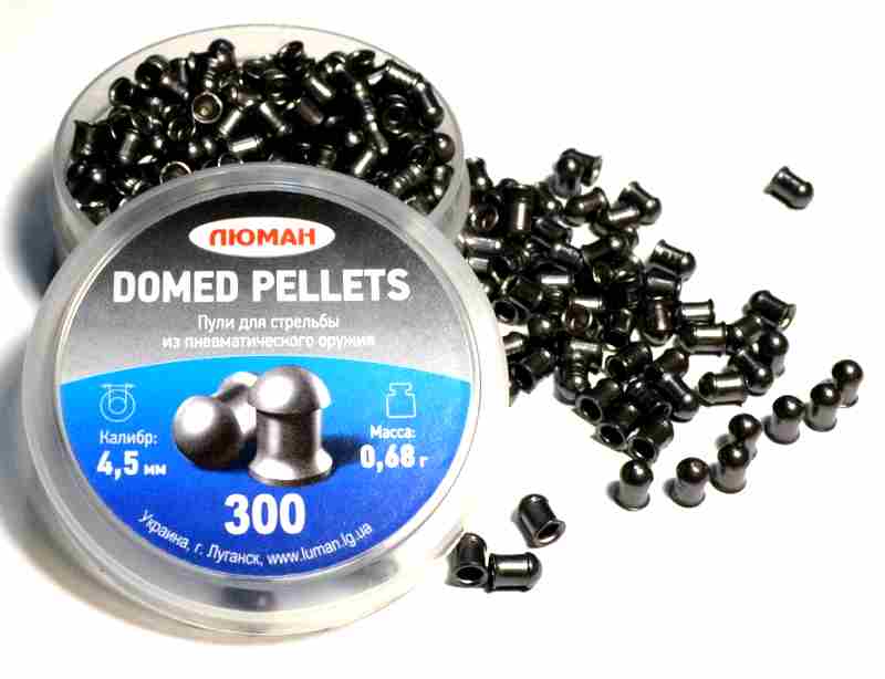 Пули ЛЮМАН Domed pellets 4,5мм 0,68г (300 шт)