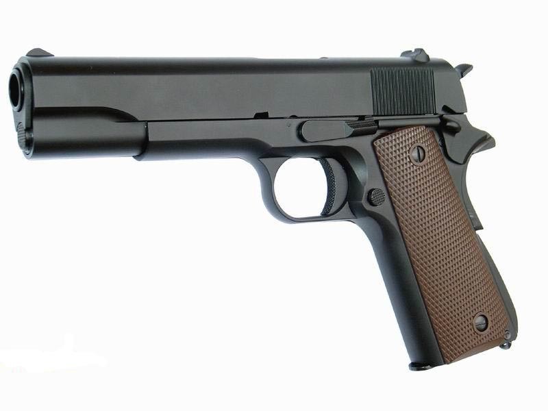 Страйкбольный пистолет KJW Colt M1911A1 металл