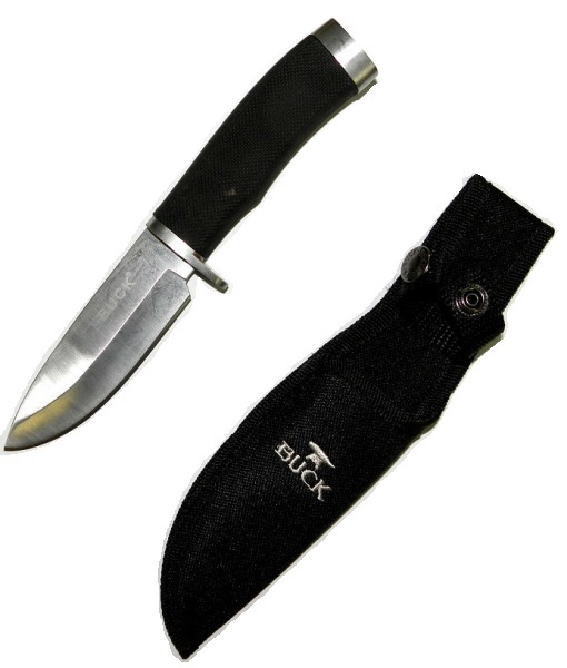 Нож разделочный Buck резиновая ручка (сталь)