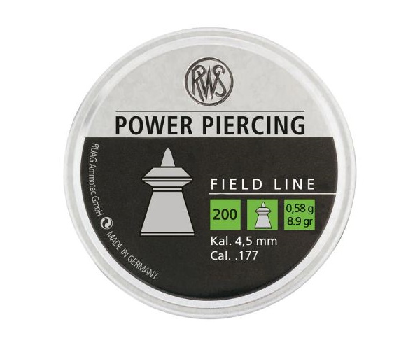 Пули RWS Power Piercing 4,5мм 0,58г (200 шт)