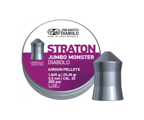 Пули JSB Straton Jumbo Monster Diabolo 5,51мм 1,645г (200 шт)