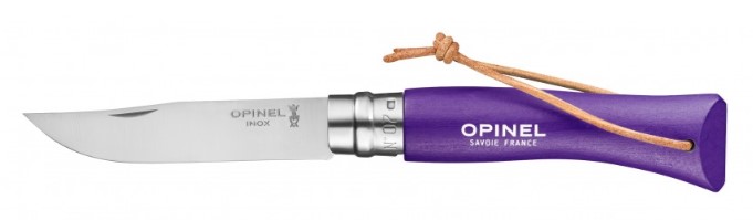 Нож Opinel серии Tradition Trekking №07, клинок 8см, фиолетовый