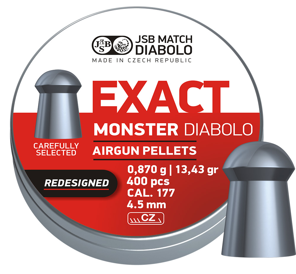 Пули JSB Exact Monster Diabolo Redesigned 4,52мм 0,870г (400 шт)
