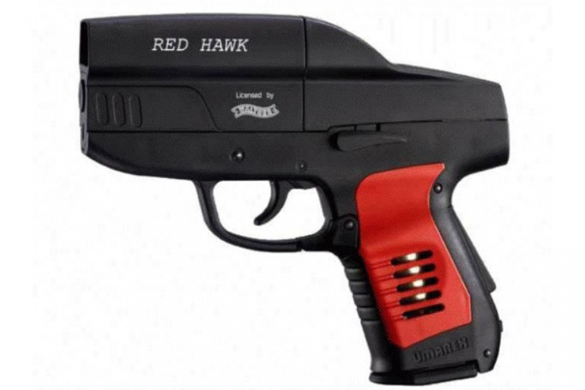 Пневматический пистолет UMAREX Red Hawk (черный с красным) 4,5мм 3J