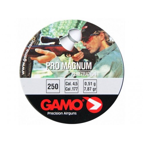 Пули GAMO Pro Magnum 4,5мм 0,49г (250 шт)