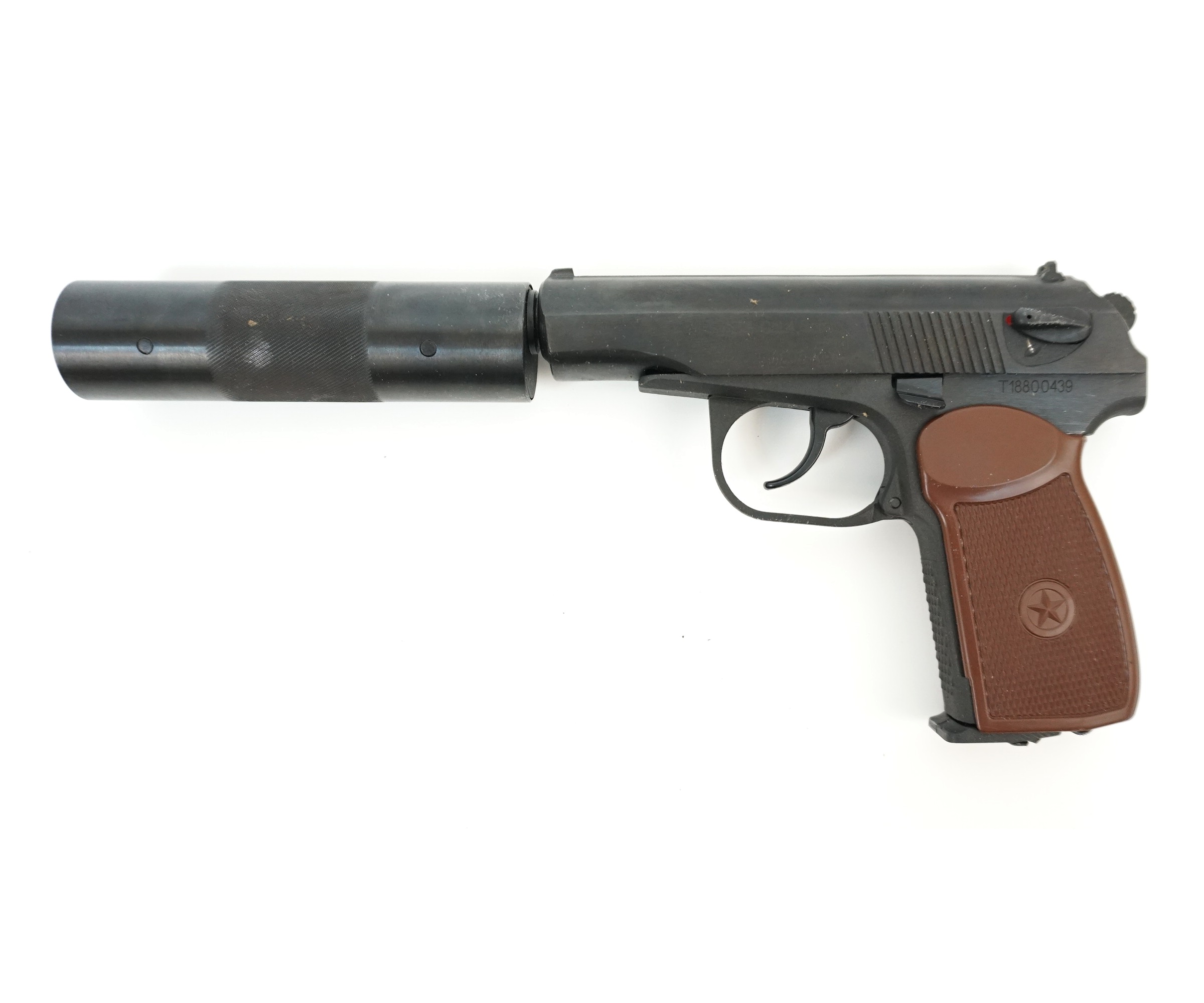 Пневматический пистолет БАЙКАЛ (ИЖЕВСК) МР-654К-22 (ПМ, с глушителем) 4,5мм 3J