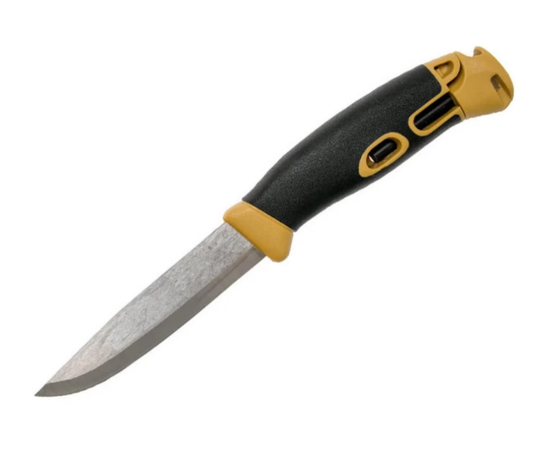 Нож Morakniv Companion Spark, с огнивом, жёлтый