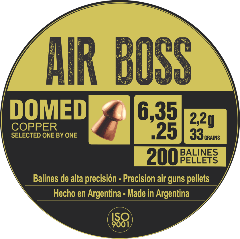 Пули Apolo Air Boss Domed Copper 6,35мм, 2,2г (200 шт)