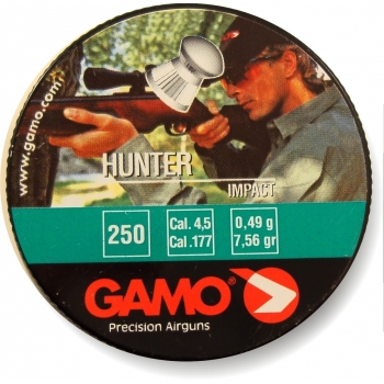 Пули GAMO Hunter 4,5мм 0,49г (250 шт)