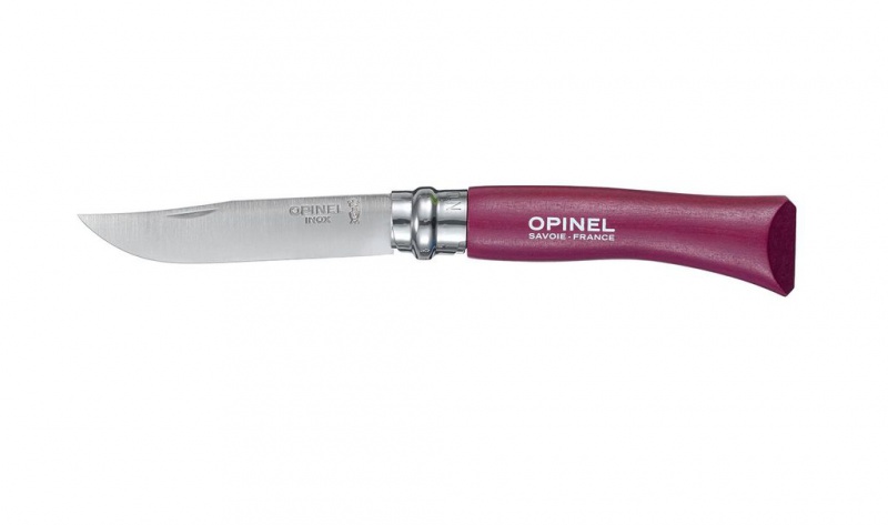 Нож Opinel COLORED TRADITION 07 VRI, фиолетовый (001427)
