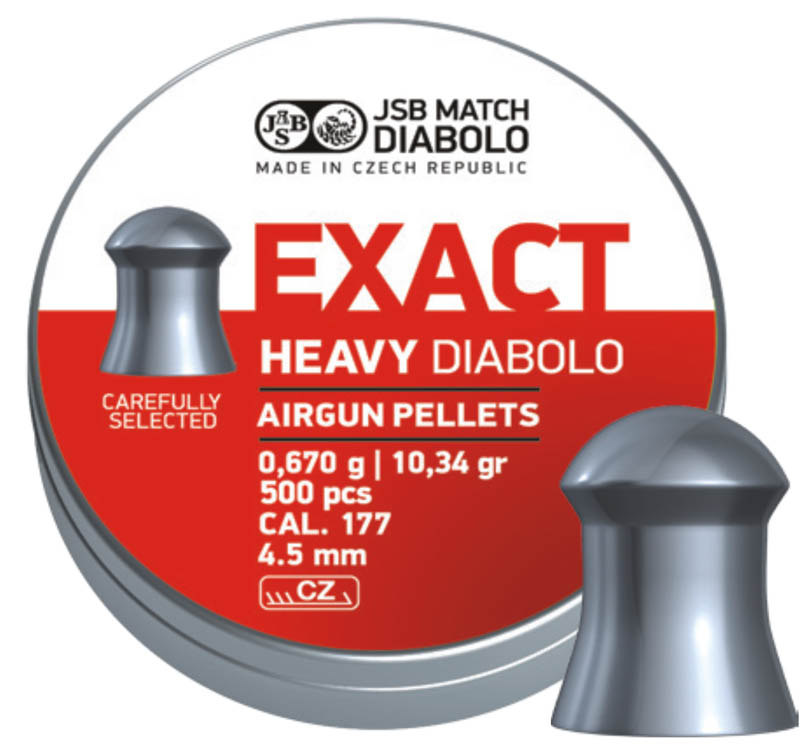 Пули JSB Exact Heavy Diabolo 4,52мм 0,670г (500 шт)