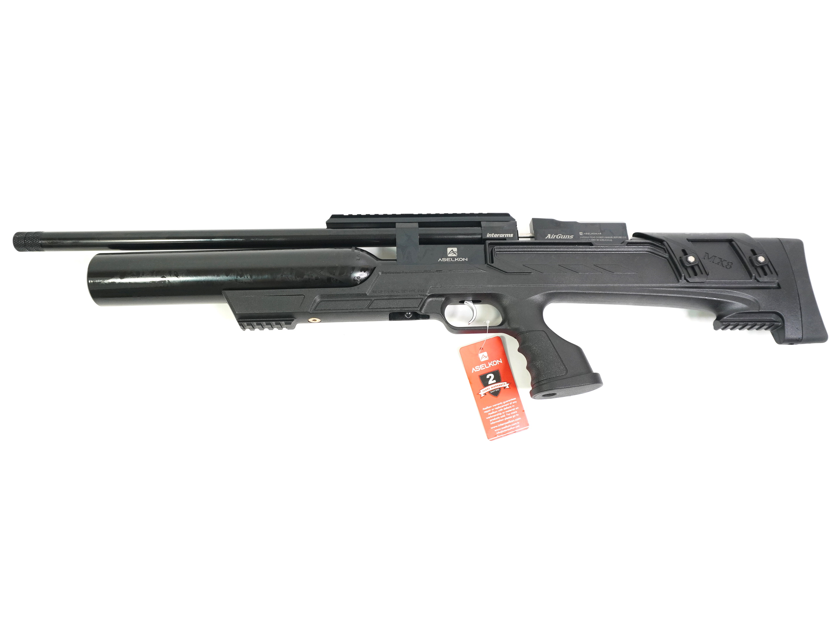 Пневматическая винтовка Aselkon MX8 EVOC Black, пластик, кал. 5,5 мм. 3J