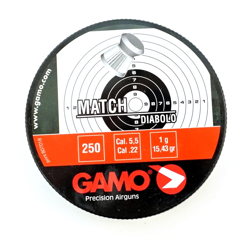 Пули GAMO Match 5,5мм 1,0г (250 шт)