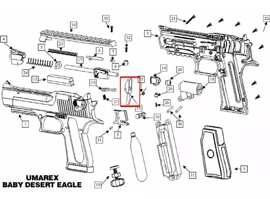 Desert eagle схема чертеж