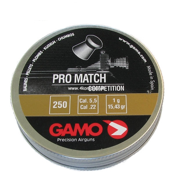 Пули GAMO Pro Match 5,5мм 1,0г (250 шт)