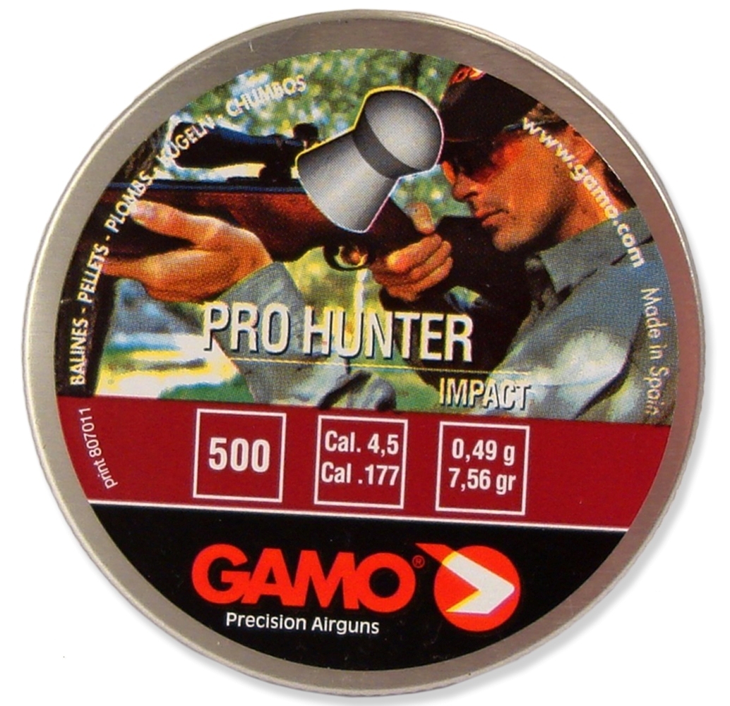 Пули GAMO Pro Hunter 4,5мм 0,49гр (500 шт)