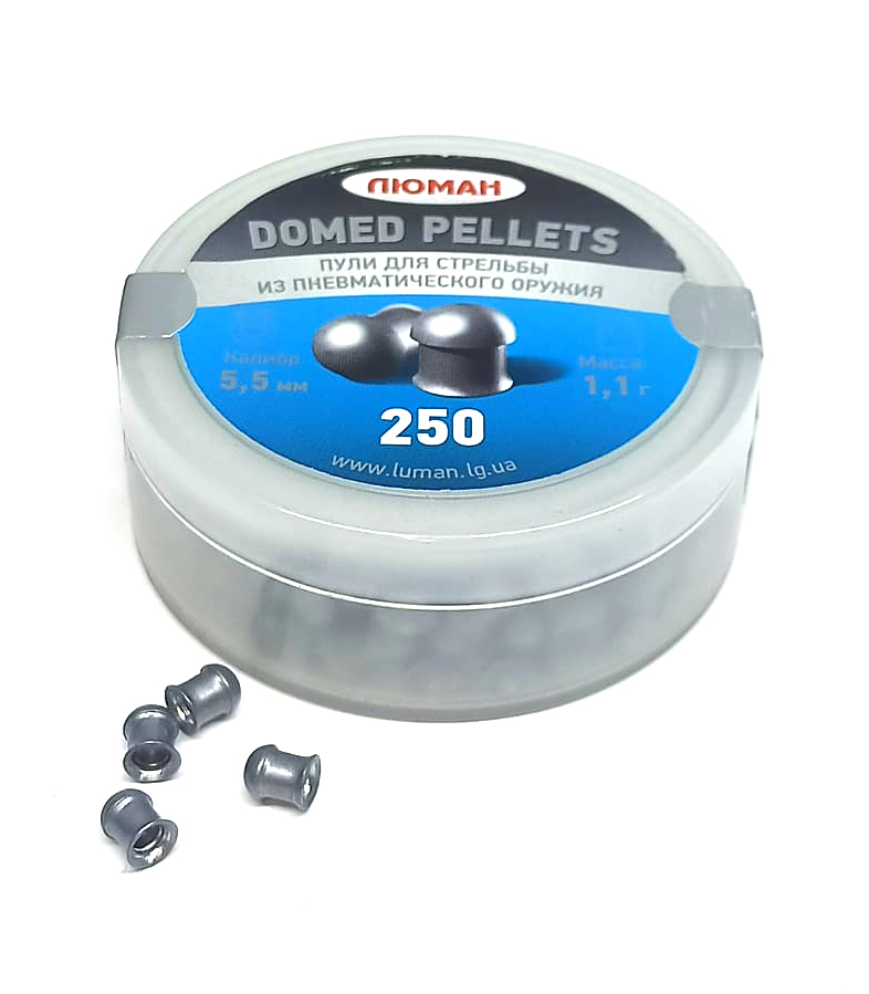 Пули ЛЮМАН Domed pellets 5,5мм 1,1г (250 шт)