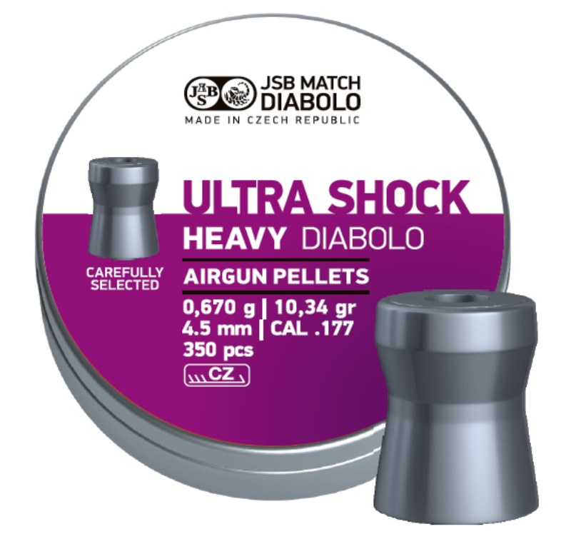 Пули JSB Ultra Shock Heavy Diabolo 4,50мм 0,670г (350 шт)